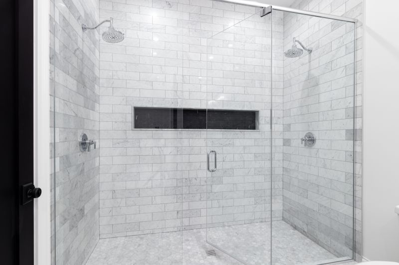 Sleek Shower with Frameless Door